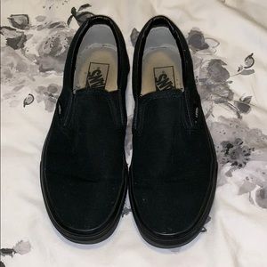 All black Vans